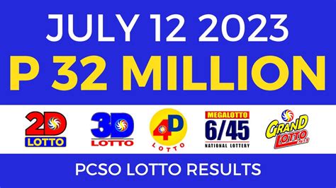 lotto result july 12 2023